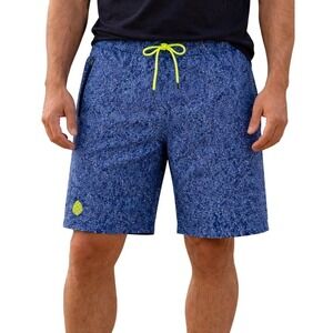 Stio Mens 36 CFS Board Shorts in Blue Waves